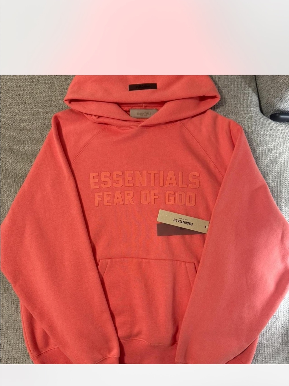 Unisex Coral Hoodie Sweatshirt and pants essentials fear of god - Picture 2 of 3